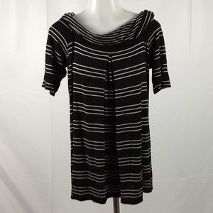 Max Studio Size Small black/white blouse top shirt